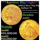 *Highlight* 1909-p Gold Indian Half Eagle Near Top