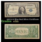 1957A $1 Blue Seal Silver Certificate Grades vf++