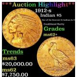 *Highlight* 1912-s Gold Indian Half Eagle $5 Selec