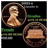 2003-s Proof Lincoln Cent 1c pr70 rd DCAM SEGS