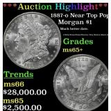 *Highlight* 1887-o Morgan Dollar Near Top Pop! $1