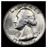 1776-1976-d Washington Quarter 25c Grades GEM++ Un