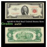 1953B $2 Red Seal United States Note Grades Select
