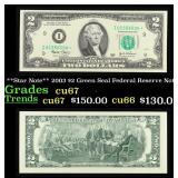 **Star Note** 2003 $2 Green Seal Federal Reserve N