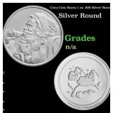 Coca-Cola Santa 1 oz .999 Silver Round