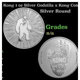 Kong 1 oz Silver Godzilla x Kong Coin