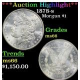 *Highlight* 1878-s Morgan Dollar $1 ms66 SEGS (fc)