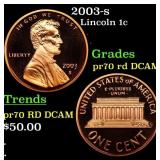 2003-s Proof Lincoln Cent 1c pr70 rd DCAM SEGS