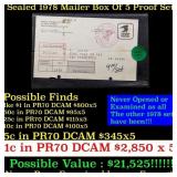 Original sealed box of 5x 1978 United States Mint