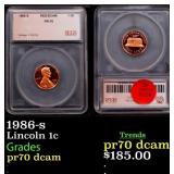 1986-s Proof Lincoln Cent 1c pr70 dcam SEGS