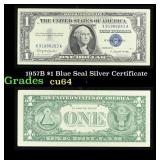 1957B $1 Blue Seal Silver Certificate Grades Choic
