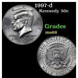 1997-d Kennedy Half Dollar 50c Grades GEM+ Unc