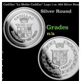 Cadillac "La Mothe Cadillac" Logo 1 oz .999 Silver