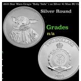2023 Star Wars Grogu "Baby Yoda" 1 oz Silver $2 Ni