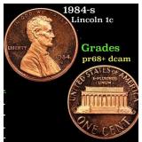 1984-s Proof Lincoln Cent 1c Grades GEM++ Proof De