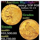 *Highlight* 1926-p Gold Indian Quarter Eagle TOP P