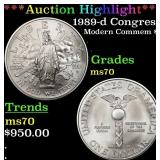 *Highlight* 1989-d Congress Modern Commem Dollar $