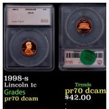 1998-s Proof Lincoln Cent 1c pr70 dcam SEGS