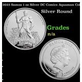 2023 Samoa 1 oz Silver DC Comics Aquaman Coin