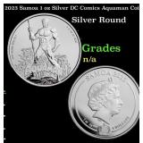 2023 Samoa 1 oz Silver DC Comics Aquaman Coin