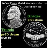 2004-s Peace Medal Proof Jefferson Nickel Westward