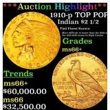 *Highlight* 1910-p Gold Indian Quarter Eagle TOP P