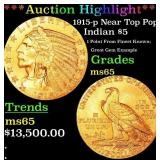 *Highlight* 1915-p Gold Indian Half Eagle Near Top