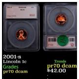 2001-s Proof Lincoln Cent 1c pr70 dcam SEGS