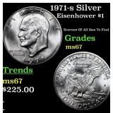 1971-s Silver Eisenhower Dollar 1 Grades GEM++ Unc
