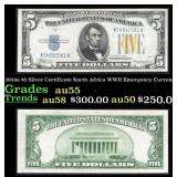 1934a $5 Silver Certificate North Africa WWII Emer