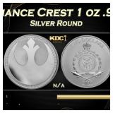 2022 Star Wars Rebel Alliance Crest 1 oz .999 Silv