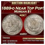 1889-o Morgan Dollar Near Top Pop! $1 ms65+ SEGS