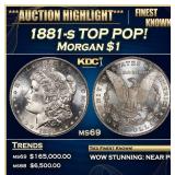 1881-s Morgan Dollar TOP POP! $1 ms69 SEGS