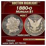 1880-o Morgan Dollar $1 ms64 dmpl SEGS