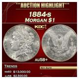 1884-s Morgan Dollar $1 au58+ SEGS