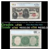 1907 $5 Large Size Legal Tender Note "WoodChopper"