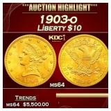 1903-o Gold Liberty Eagle $10 ms64 SEGS