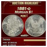 1881-o Morgan Dollar $1 ms65+ SEGS