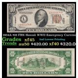 1934A $10 FRN Hawaii WWII Emergency Currency Grade