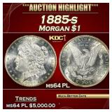 1885-s Morgan Dollar $1 ms64 PL SEGS
