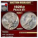 1926-d Peace Dollar $1 ms65+ SEGS