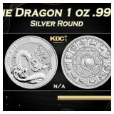2024 Year of the Dragon 1 oz .999 Silver Round