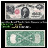 1917 $1 Large Size Legal Tender Note Grades Choice