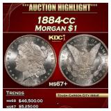 1884-cc Morgan Dollar $1 ms67+ SEGS