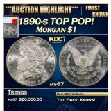 1890-s Morgan Dollar TOP POP! $1 ms67 SEGS
