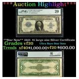 **Star Note** 1923  $1 large size Silver Certifica