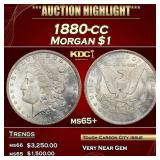 1880-cc Morgan Dollar $1 ms65+ SEGS