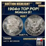 1904-o Morgan Dollar TOP POP! $1 ms67 pl SEGS