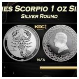 2024 Zodiac Series Scorpio 1 oz Silver Tokelau $5