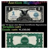 1899 $1 large size Silver Certificate "Black Eagle